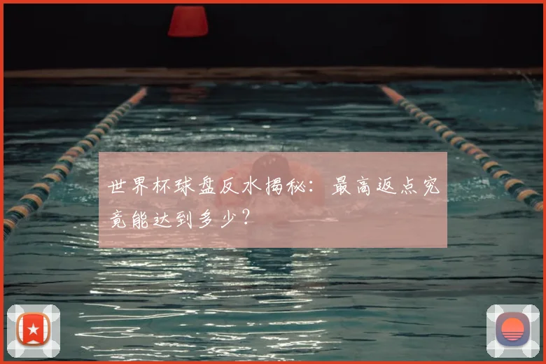 世界杯球盘反水揭秘：最高返点究竟能达到多少？